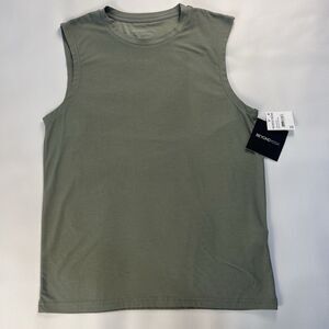 Beyond Yoga Men's Featherweight Freeflo Muscle Green Sport Tank Size XS